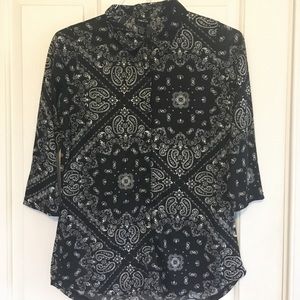 Black Paisley shirt